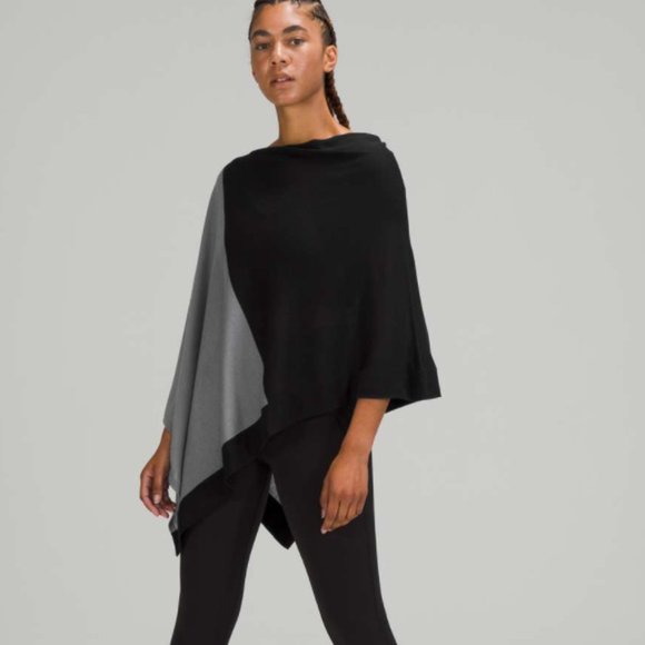 Lululemon Black and Gray Poncho/Scarf - Picture 3 of 8